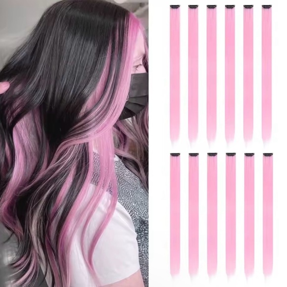 Other - Pink and Black Hair Extensions